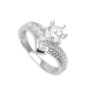 Fine Creative Personality 925 Sterling Silver CZ Ring