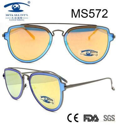 Fashion Design Popular Women Metal Sunglasses (MS572)