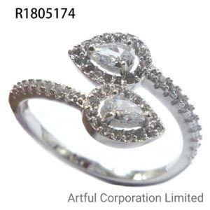 Hot Sell 925 Silver Ring with Cubic Zircon