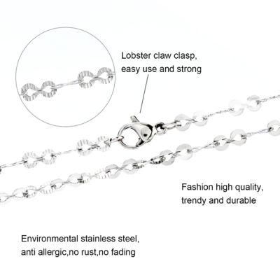 Fashion Necklaces Making Chain Eight Figure Chain Embossed Jewelry