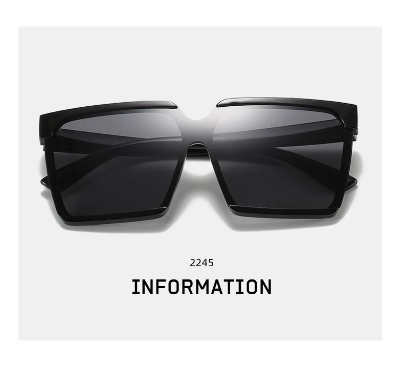 Gradient Color Sunglasses Korean Style Trendy One-Piece Big Frame Sunglasses Women Bright Black Fashion Sunglasses Net Red Same Sunglasses