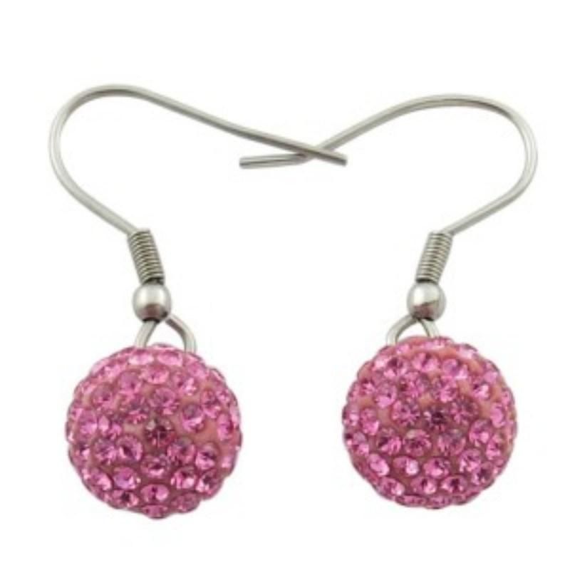 Steel Amethyst Earrings Fashion Jewelry