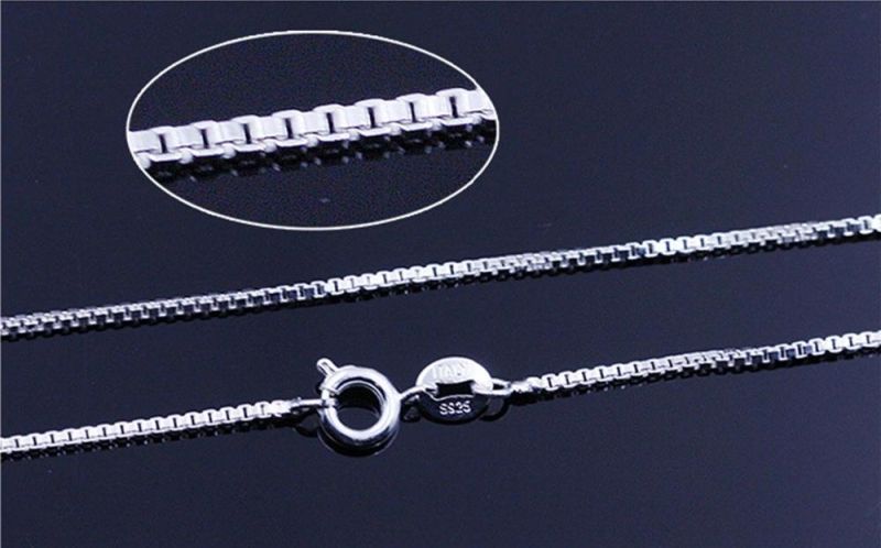 Women Fashion Simple Rhinestone Choker Necklace Shine Rhinestone Silver Chain
