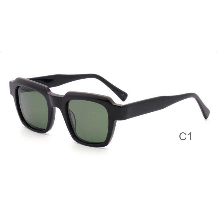 New Arriving Outdoor Square Customized Logo Sun Glasses Polarized Acetate Sunglasses for Unisex