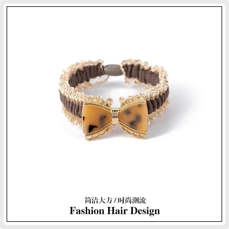 Fashion Jewelry Simple Acetate Bow Tie Bow Hair Ring