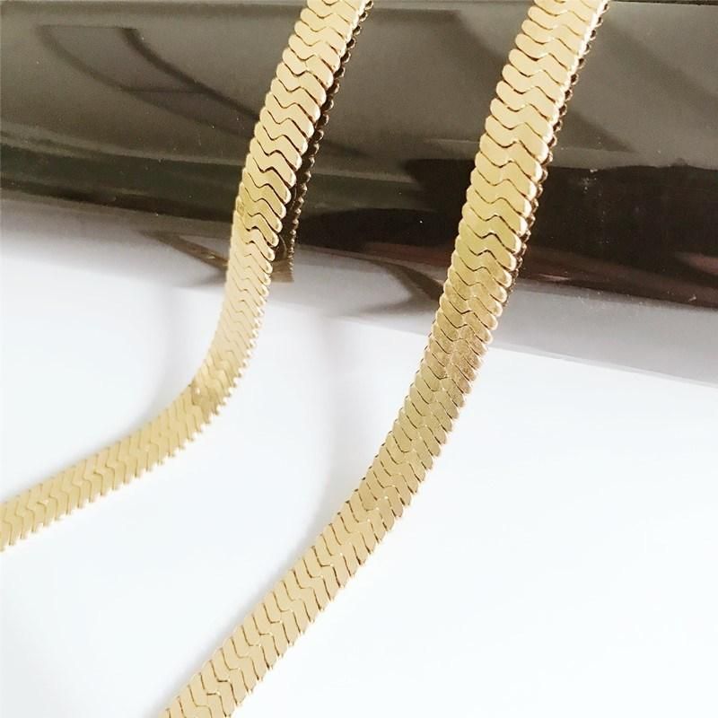 Custom Design Herringbone Jewelry for Fashion Accessories Necklace Bracelet