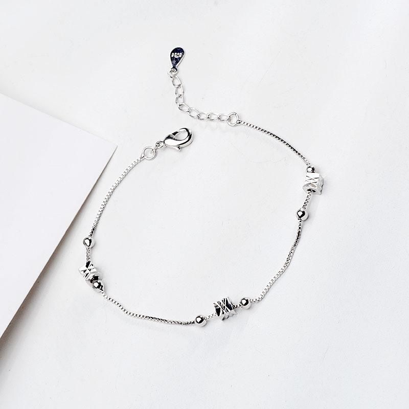 Transfer Beads Hand Jewelry Student Girlfriends Geometric Square Bracelet