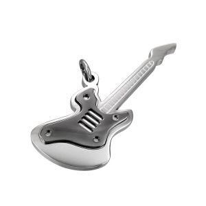 Mens Stainless Steel Guitar Pendant (PZ6034)