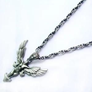 Casted Angel Pendant Necklace (SS15276NA)