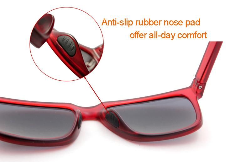 OEM Custom Designer Unisex Vintage Fashion Red Frame Plastic Sunglasses