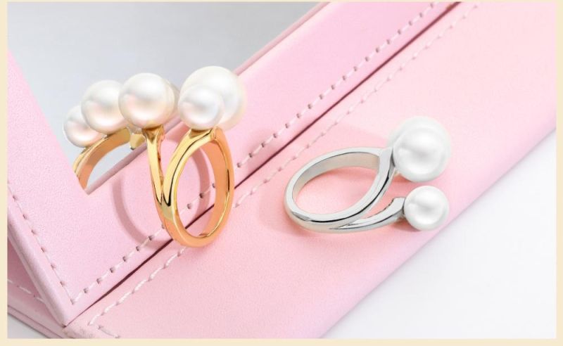 Hot Sale Handmade Fashion Jewelry Ring Hot Sale Unisex Rings with Pearls