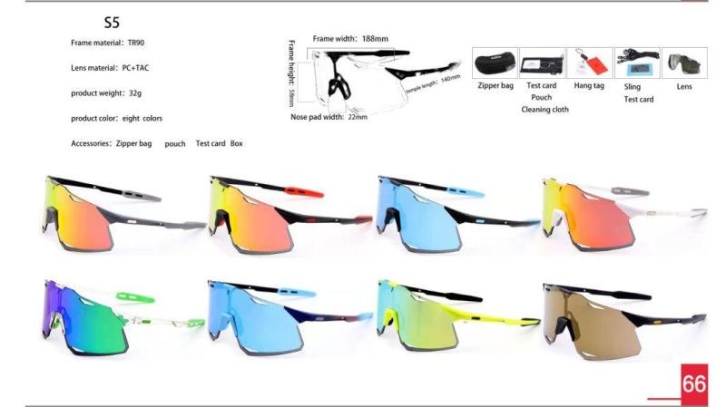 High Quality Polarized Outdoor Cycling Sunglasses Fashion Tr90 Sport Glasses for Men Women