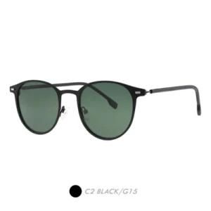 Metal&Rubber Polarized Sunglasses, New Fashion Round Frame M9006-02