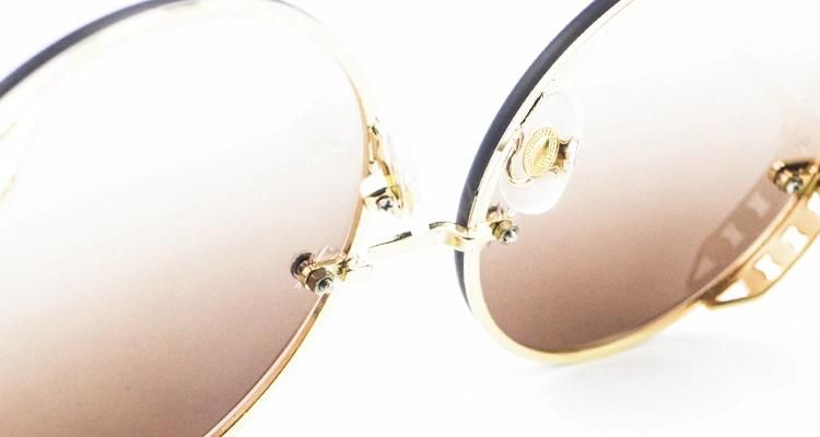 Round Diamond-Encrusted Luxury Wholesale Women Sunglasses