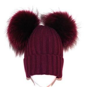 2017 Girls Winter Knitted Hats Pompom Beanies