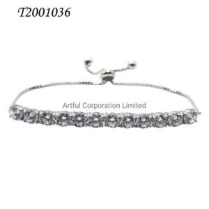 2021 New Design Fashion Bracelet Jewelry Silver Tennis Bracelet