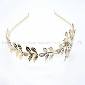 Gold Plated Leaf Headband Hairhoop Fashion Hair Accessories