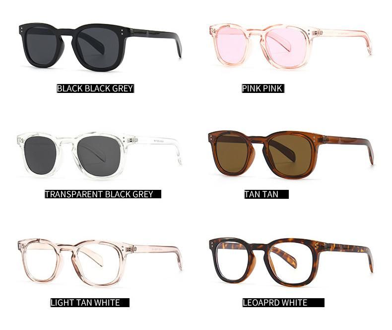 2022 Men Hot Selling Sun Glasses Colorful Round Frame UV400 Lenses Cheap Wholesale Fancy Fashion Trendy Sunglasses