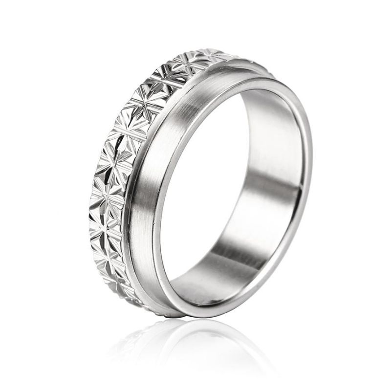 Jin Mingwei Best Top Color Preserving Girls Rings Simple Style Stainless Steel Titanium Rings for Women Rose Gold Ring Mix Lot