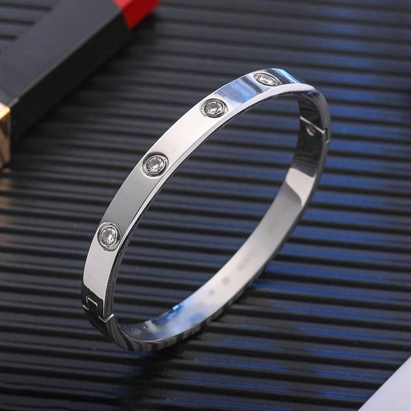 Fashion Jewelry Titanium Steel Rose Gold His-and-Hers Bracelet