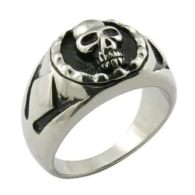 Stainless Steel Ring Metal Finger Skull Ring