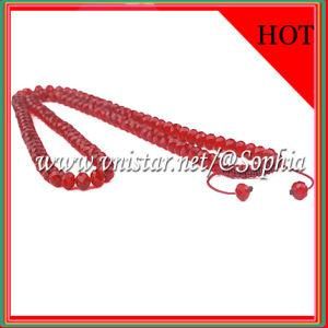 Red Crystal Glass Beads Necklace