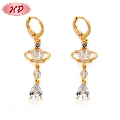 2020 New Design Fashion African Fake Gold Drop Earring Jewelry for Women