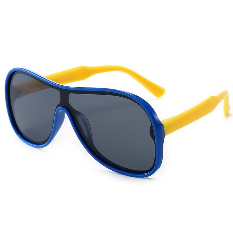 Newest Square Big Frame Oversize Kids Boy Sunglasses Girls Eyewear for Custom UV Sun Glasses