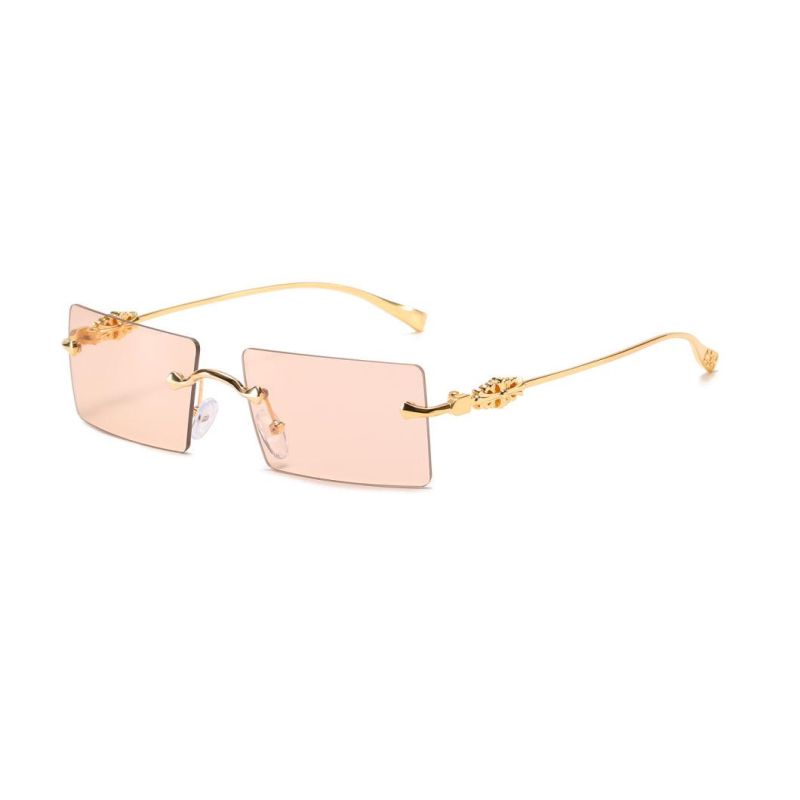 2020 No MOQ Frameless Colorful Fashion Metal Sunglasses