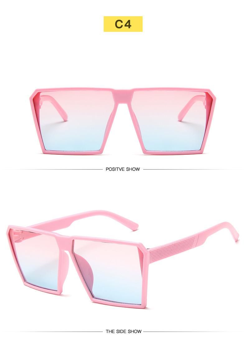 Cross-Border Parent-Child Children′s Sunglasses Square Gradient Fashion Cool for Kids