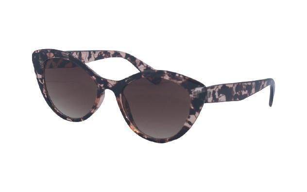 Wholesale Women′s Retro Cat Eye Style Stripe Pattern Polarized Sunglasses