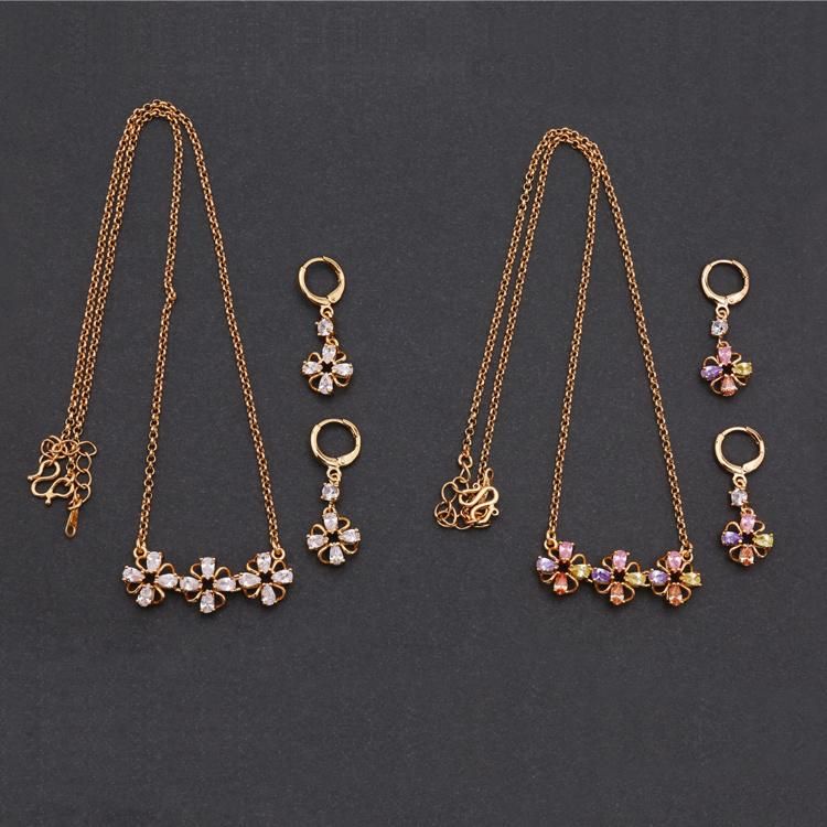 18 K Gold Plated Fashion Imitation Jewelry Set for Lady