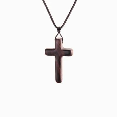 Factory Wholesale Excellent Wood Cross Pendant Christian Jewelry for Np-Y-0002
