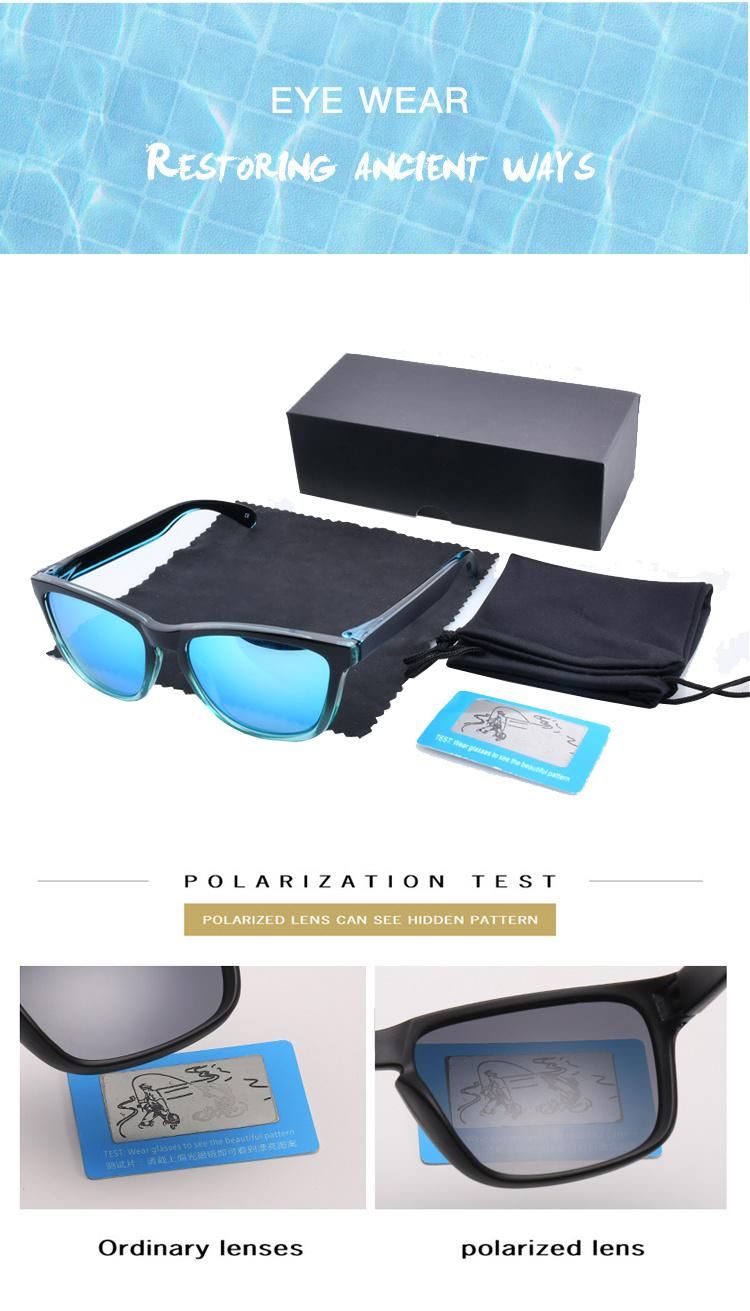 Customized Logo Sun Glasses Cheap Polarized PC Sunglasses for Men