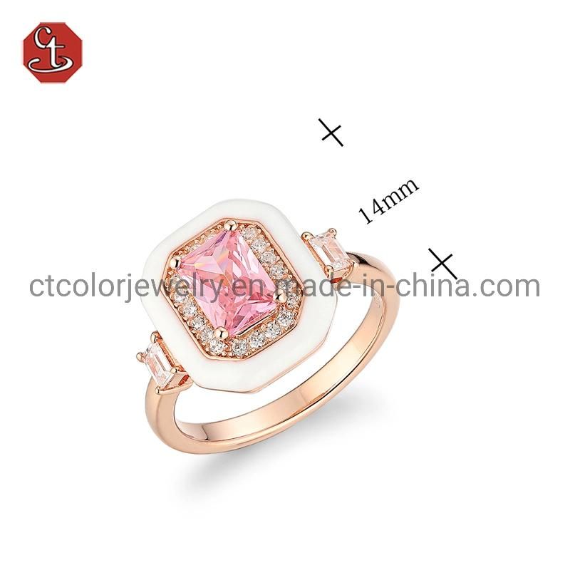 Engagement ring trend 2021 new fashion wedding big luxury Ring