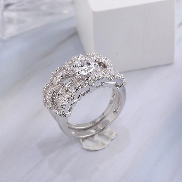 Fashion Accessories 925 Silver Cubic Zirconia Moissanite Elegant Jewellery Hip Hop Fashion Jewelry New Arrival Fine Ring