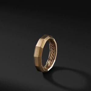 Fashion Men Jewelry Minimalist Faceted Stainless Steel Ring