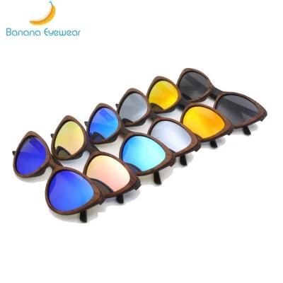 Cat Eye Design Wholesale Two Layers Wooden Sunglasses Ready to Ship