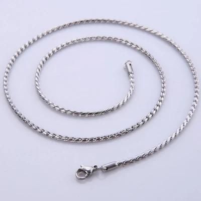 Fashion Stainless Steel Cobra Chain Jewelry Necklace for Women