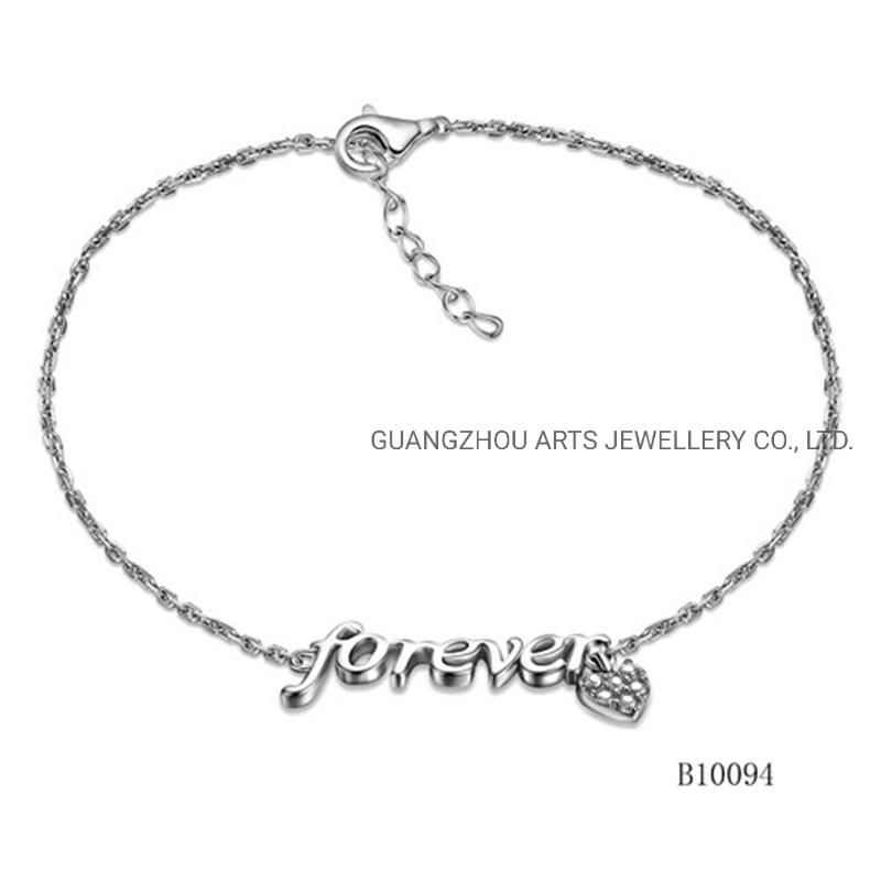 Express Your Wish Series "Forever" Silver Bracelet