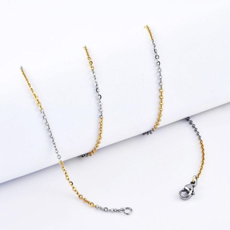 Stainless Steel Fashion Making Chain O Shape Necklace Bracelet Anklet Handmade Jewelry for Lady Shiny Jewellery Fashionable Pendant Design