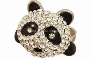 Fashion Jewelry-Lovely Panda Shaped Ring (R1A323)