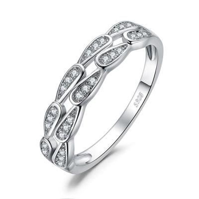 Fashion Jewellery Cubic Zirconia Anniversary Wedding Ring 925 Sterling Silver Jewelry Wholesale