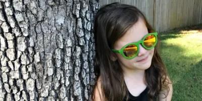 Cute Children Kids Polarized UV400 Wooden Sunglasses