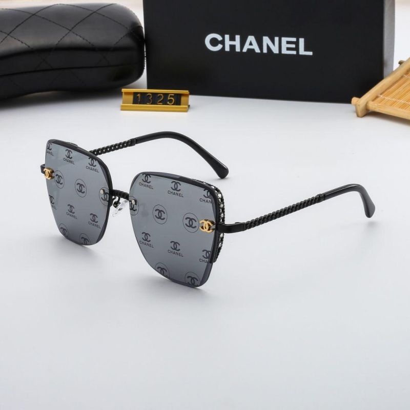 Newest Fashionable Metal Sun Glasses Luxury Brand Oversized Unisex Sunglasses