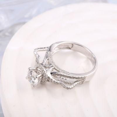 Fashion Accessories Fashion Jewelry Hip Hop Jewellery Factory Wholesale High Quality Shining Cubic Zirconia Moissanite Ring