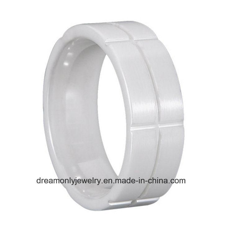 Cross Ceramic Ring for Men and Women