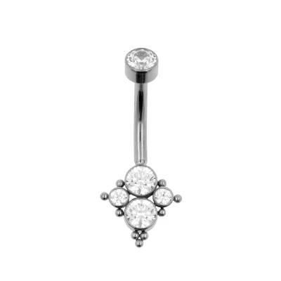 Eternal Metal ASTM F136 Titanium Wholesale Curved Barbell Belly Button Piercing Ring