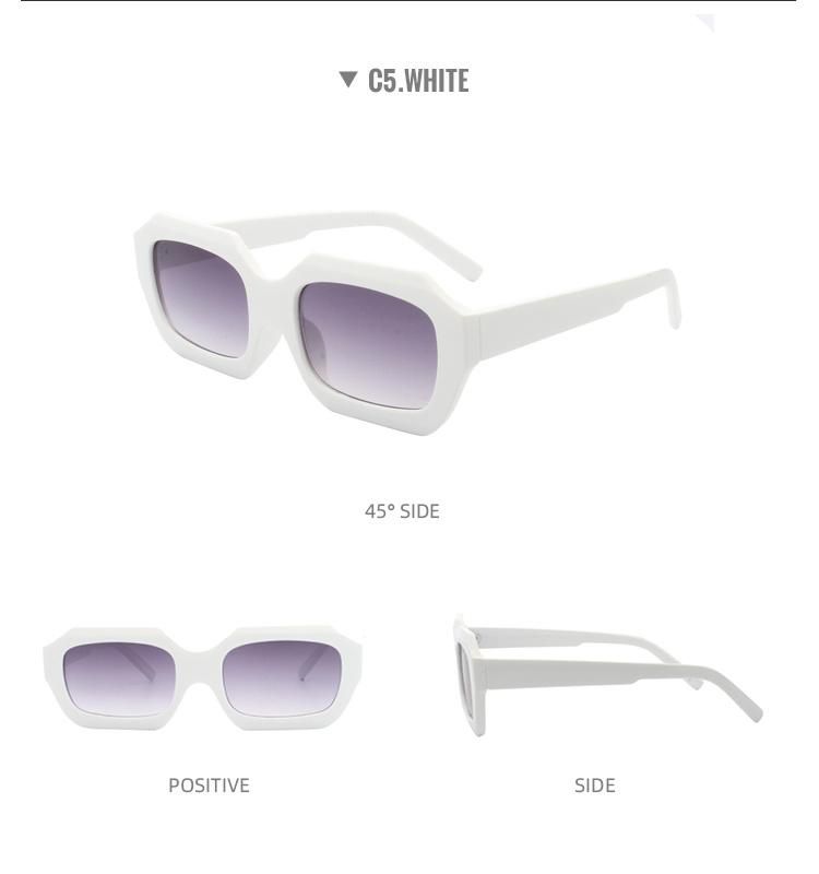 Hot Sales Fashion Leopard-Print Plastic Square Sun Glasses 2022 Retro Vintage Rectangle Sunglasses