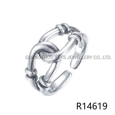 Hit Hop Cross Chains 925 Sterling Silver Ring